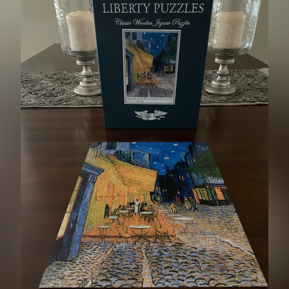 Liberty Puzzle - Classic Wooden Puzzles - Cafe Terrace on the Place du Forum